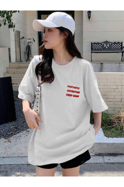 FANTASTIC Pamuklu Kısa Kol (Oversize) Tshirt
