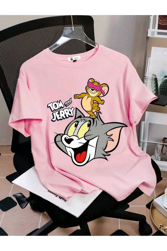 Çocuk Çeşitli Karışık MİX Baskılı Bisiklet Yaka Pamuklu T-shirt