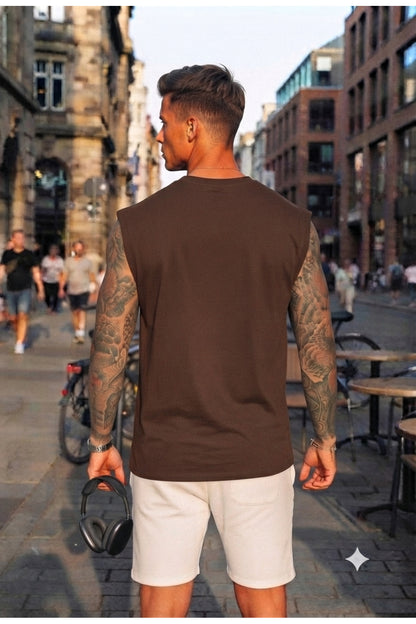 Limited EDITION Baskılı Erkek Sıfır Kol T-Shirt (%100 Pamuk Penye)