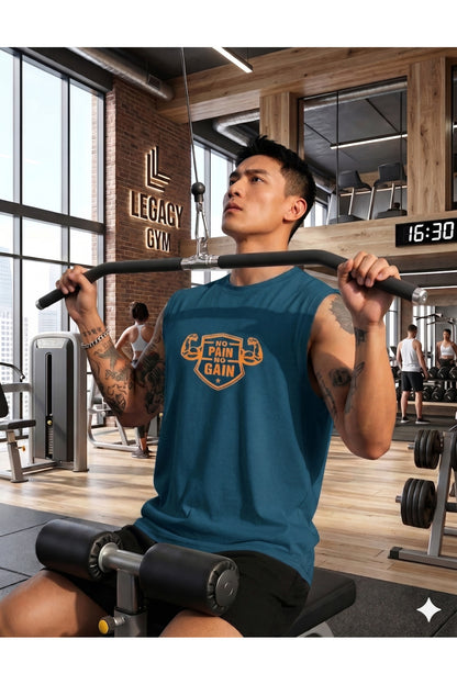 No Paın No Gaın Yıldız SIFIR KOL T-Shirt