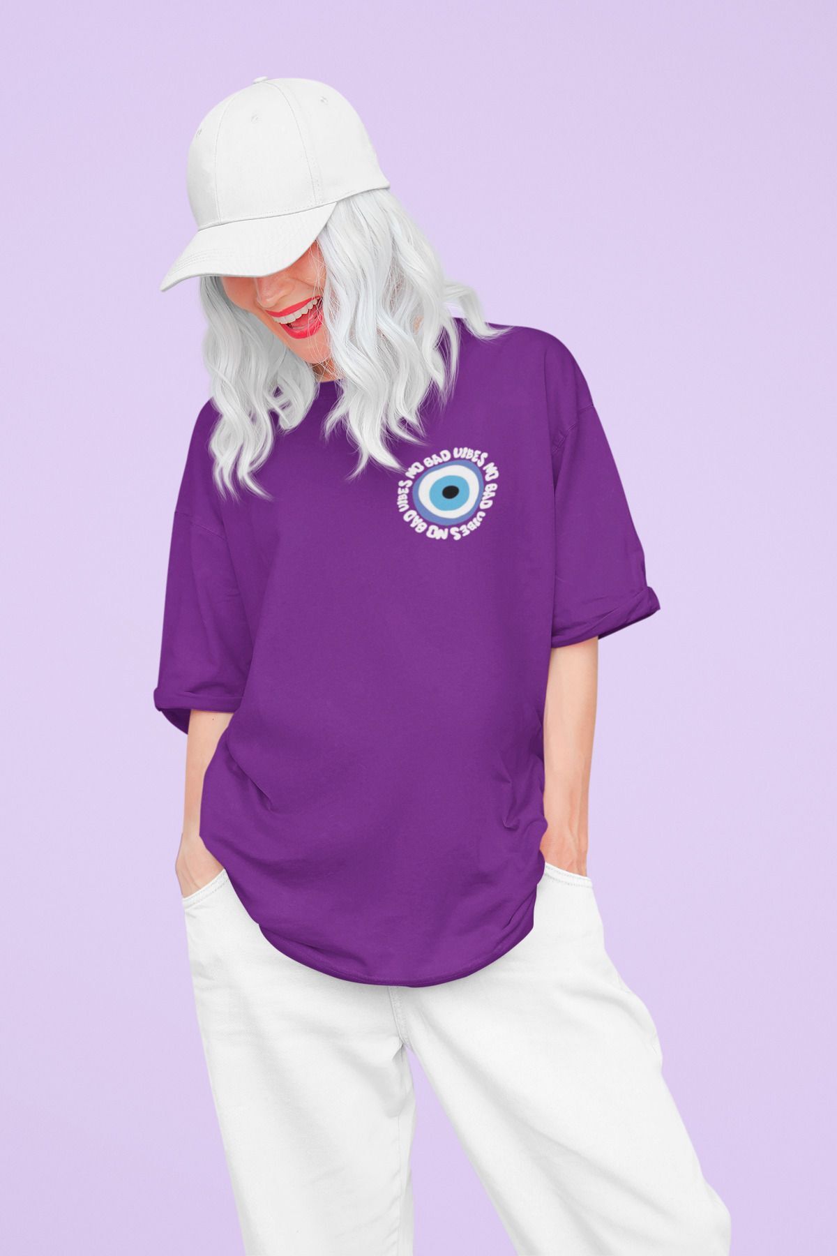 Oversize Geniş Kalıp Pamuklu T-shirt Unisex