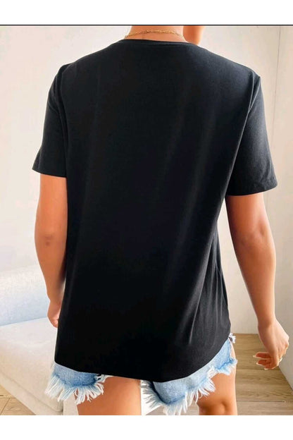Kalp Baskılı Kadın Tshirt