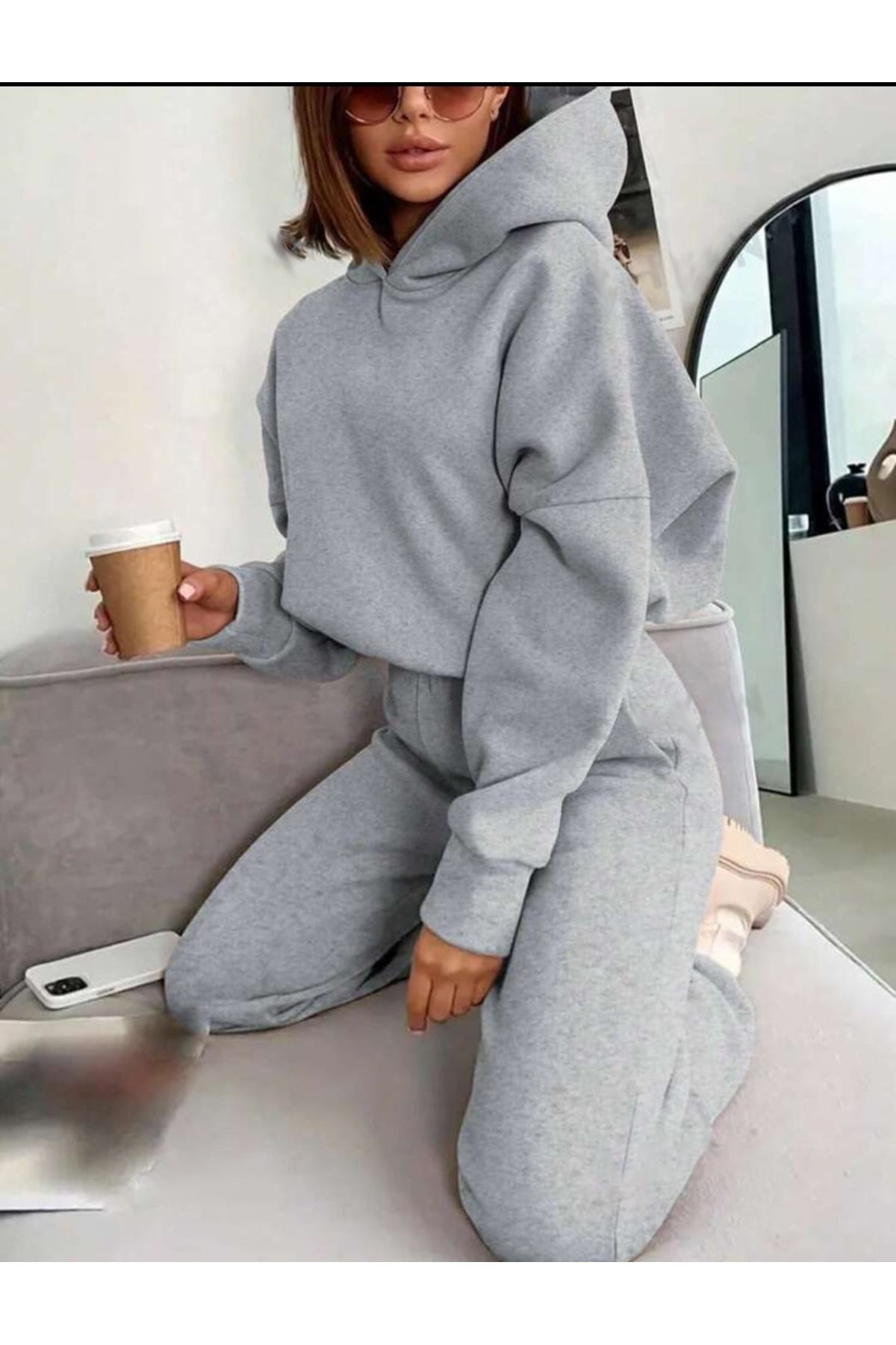 Luxury 3 İplik Eşofman Takımı Pamuklu Özel Seri