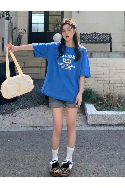HOLIDAY 1961 Baskılı Pamuklu Kısa Kol (Oversize) Tshirt