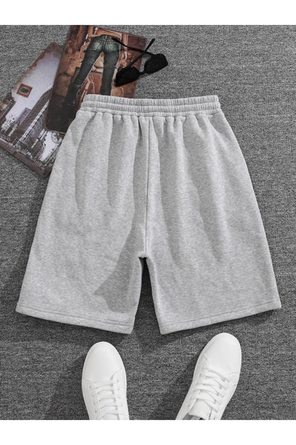 LEGEND Baskılı Cepli Beli Lastikli Spor ŞORT