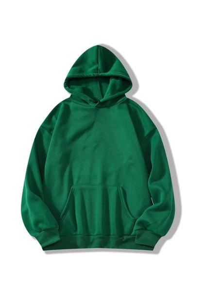Kapüşonlu Sweatshirt Düz Baskısız ( Soft ) Geniş Kalıp