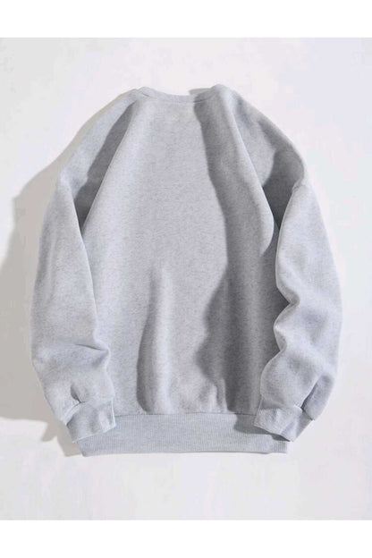 Bisiklet Yaka Sweatshirt Oversize