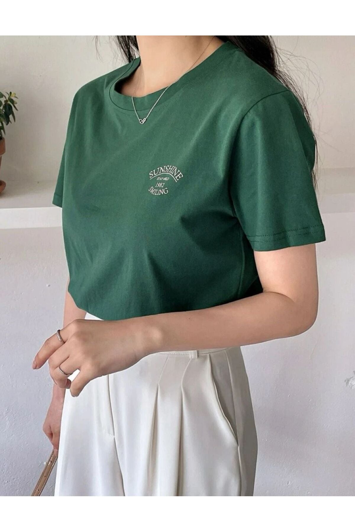 SUNSHINE Baskılı Oversize Tshirt