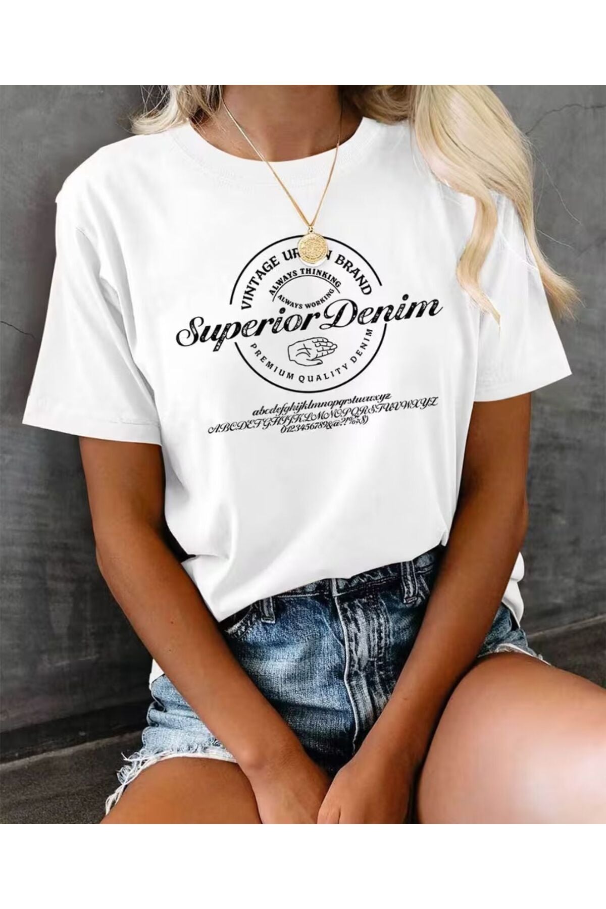 Superior Denim Baskılı T-SHİRT