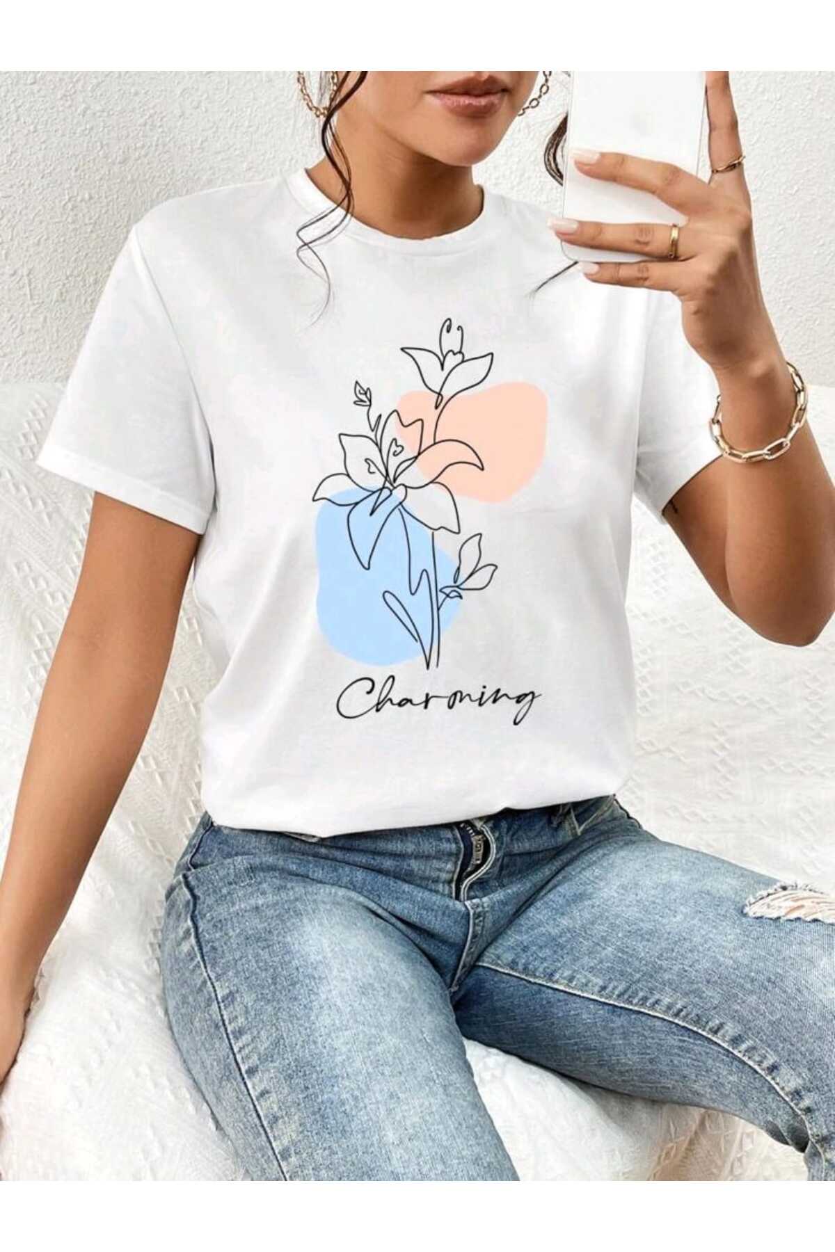 FLORAL Koleksiyonu Kadın Tshirt