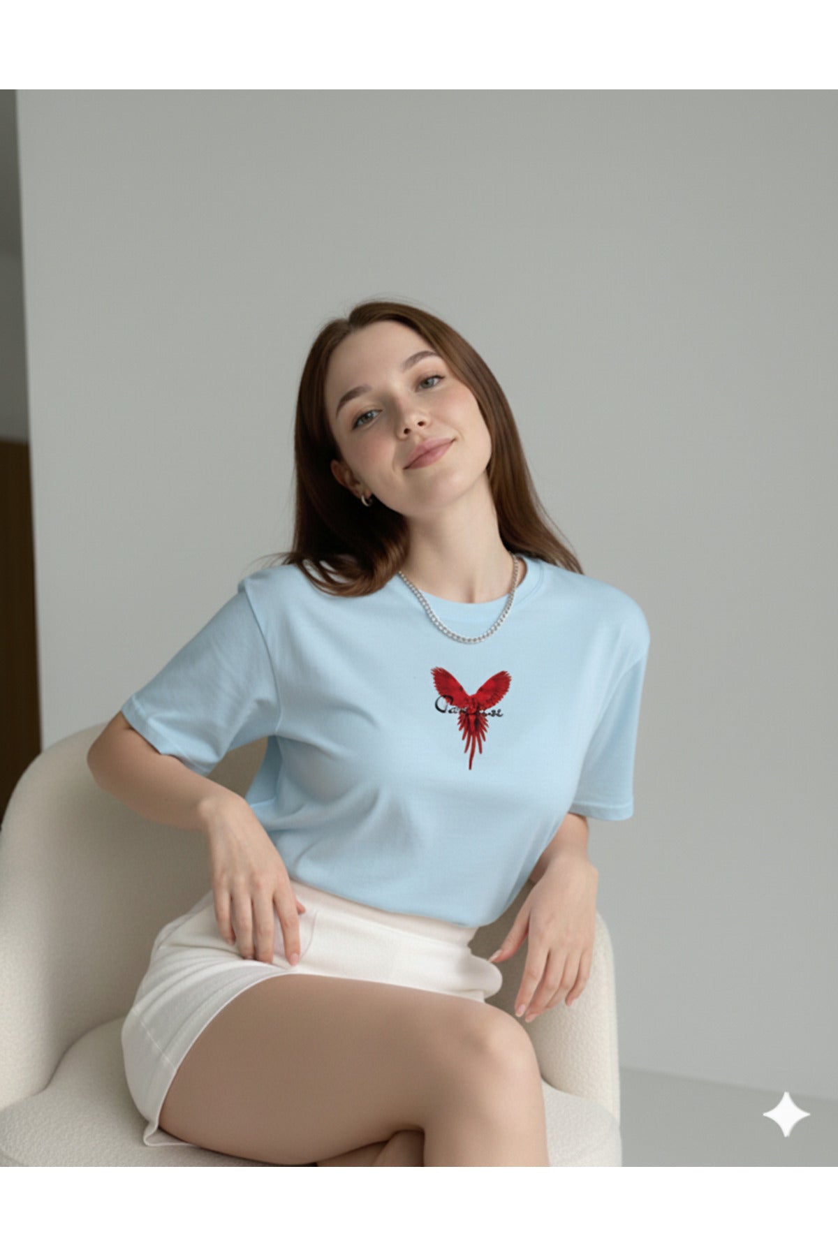 PARADİSE Kadın Bisiklet Yaka Regular Kalıp T-shirt