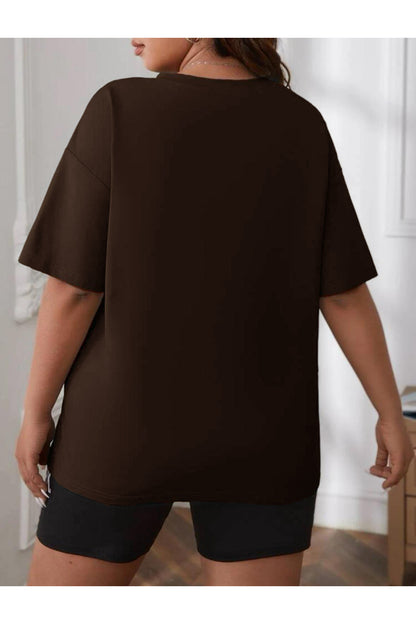 Büyük Beden Geniş Kalıp  Tshirt Serisi ( OVERSİZE-CURVE )Unisex