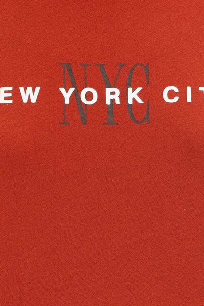 NEW YORK CITY Nyc Baskılı Unisex Kısa Kol (Oversize) Tshirt