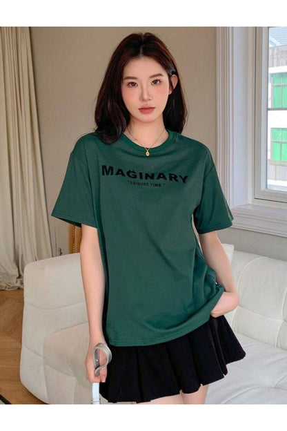 MAGINARY Baskılı Pamuklu Kısa Kol (Oversize) Tshirt