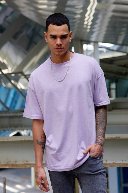 Oversize Düz Baskısız Spor Tshirt