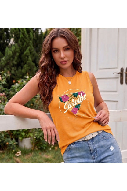 Survibe Vibe Of The Souhth Omuzu Açık Kadın Atlet T-Shirt ( %100 Pamuk Penye )