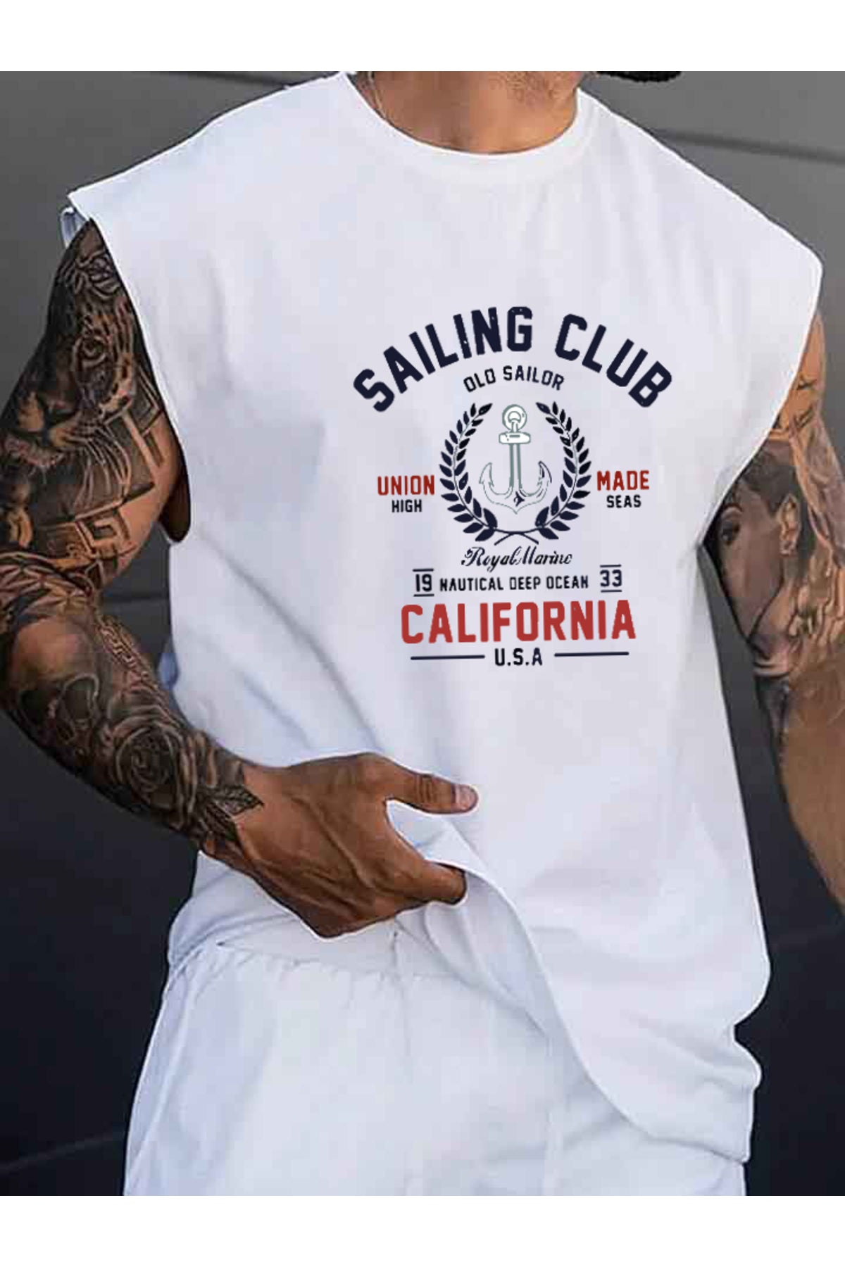 TOP TANK T-SHİRT MIXED PRINTED