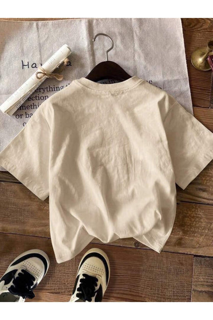 NEW YORK EXTRA BASKILI Pamuklu Kısa Kol (Oversize) Tshirt