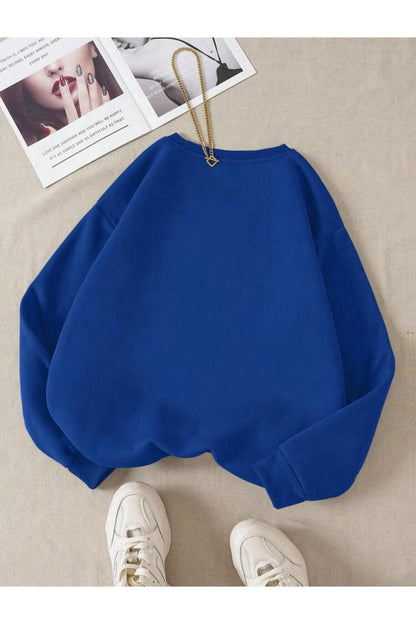 Unısex Baskılı Bisiklet Yaka Sweatshirt Hoodie Be Kınd