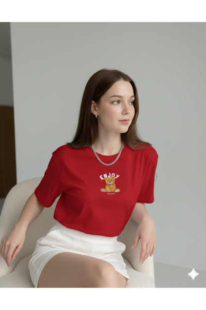 ENJOY Ayıcık Kadın T-Shirt