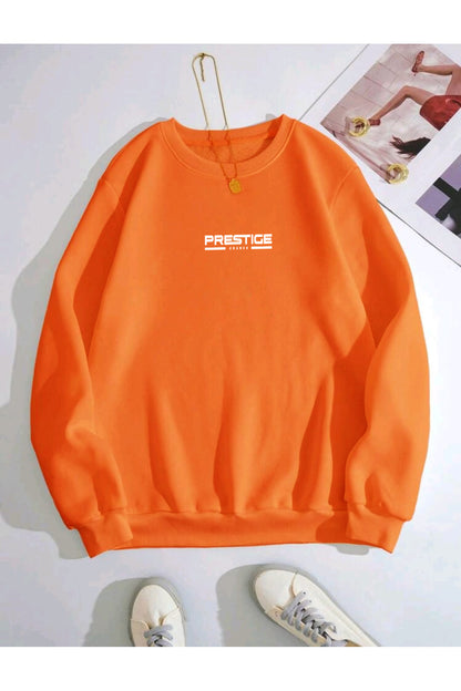 PRESTIGE Oversize Kalıp Bisiklet Yaka Sweatshirt