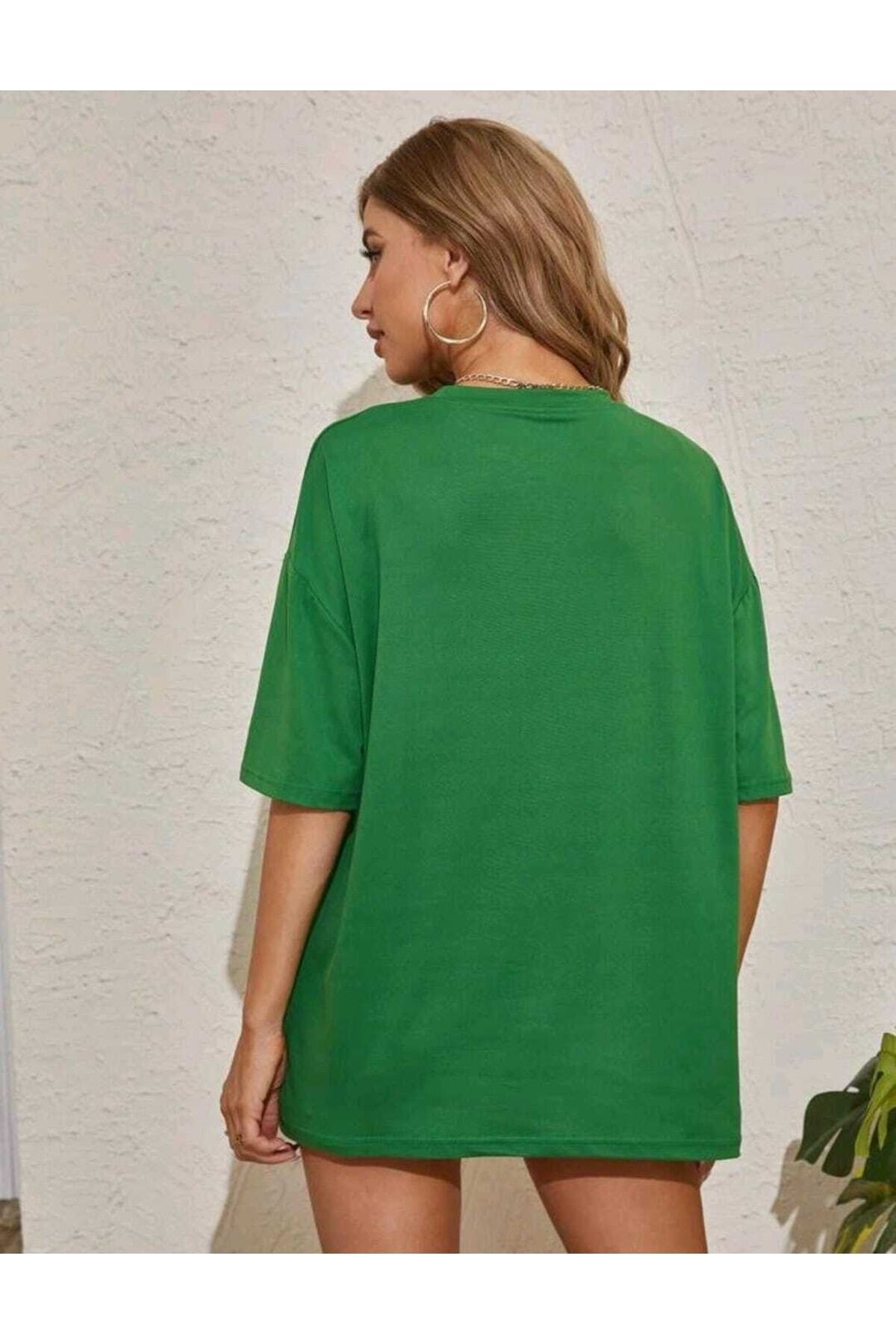 Los Angeles Usa Baskılı Tshirt Oversize Spor Bisiklet Yaka Pamuklu
