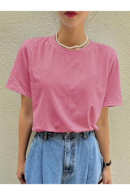 Rahat Kesim  Pamuklu Kısa Kol (Oversize) Tshirt
