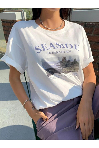 SEASIDE Unisex Kısa Kol (Oversize) Tshirt