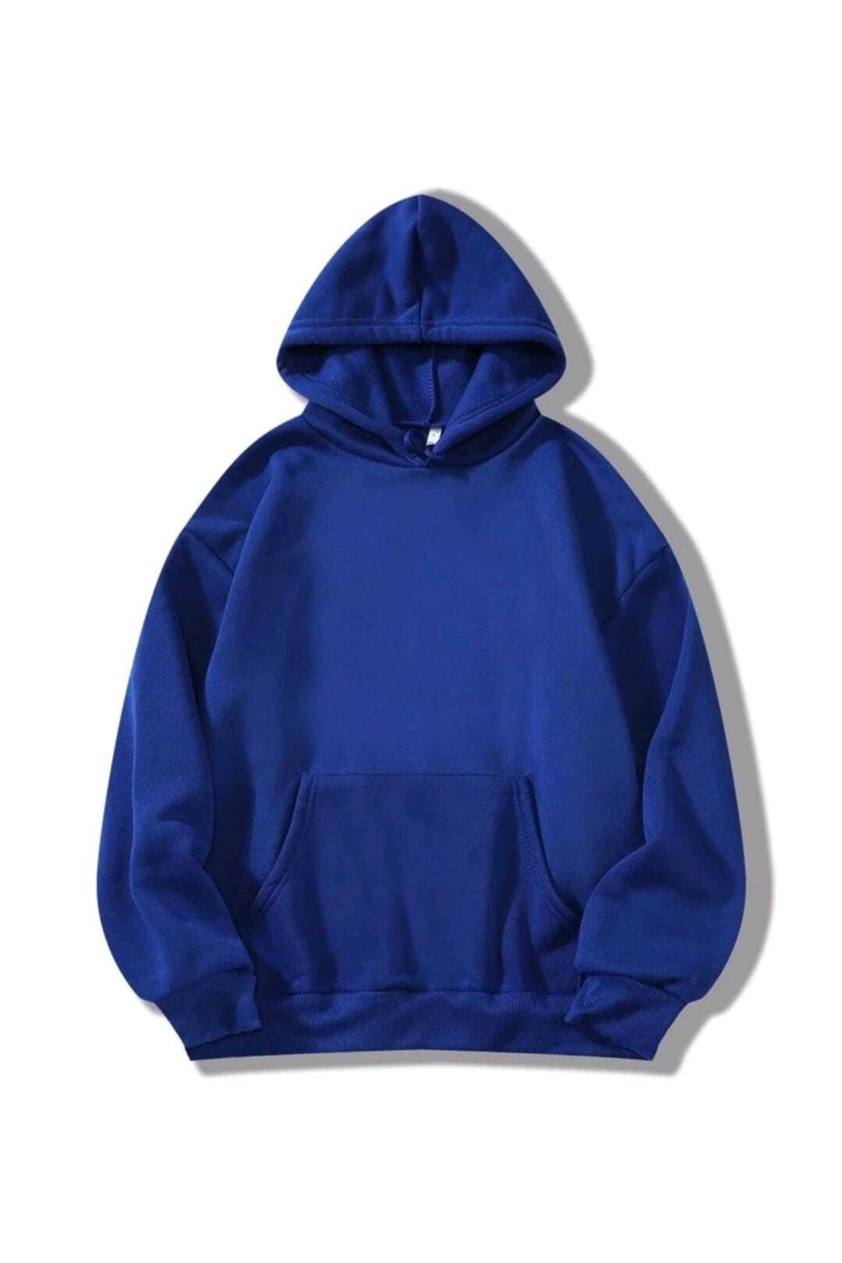 Unisex Düz Baskısız Pamuklu Hoodie Spor Sweatshirt