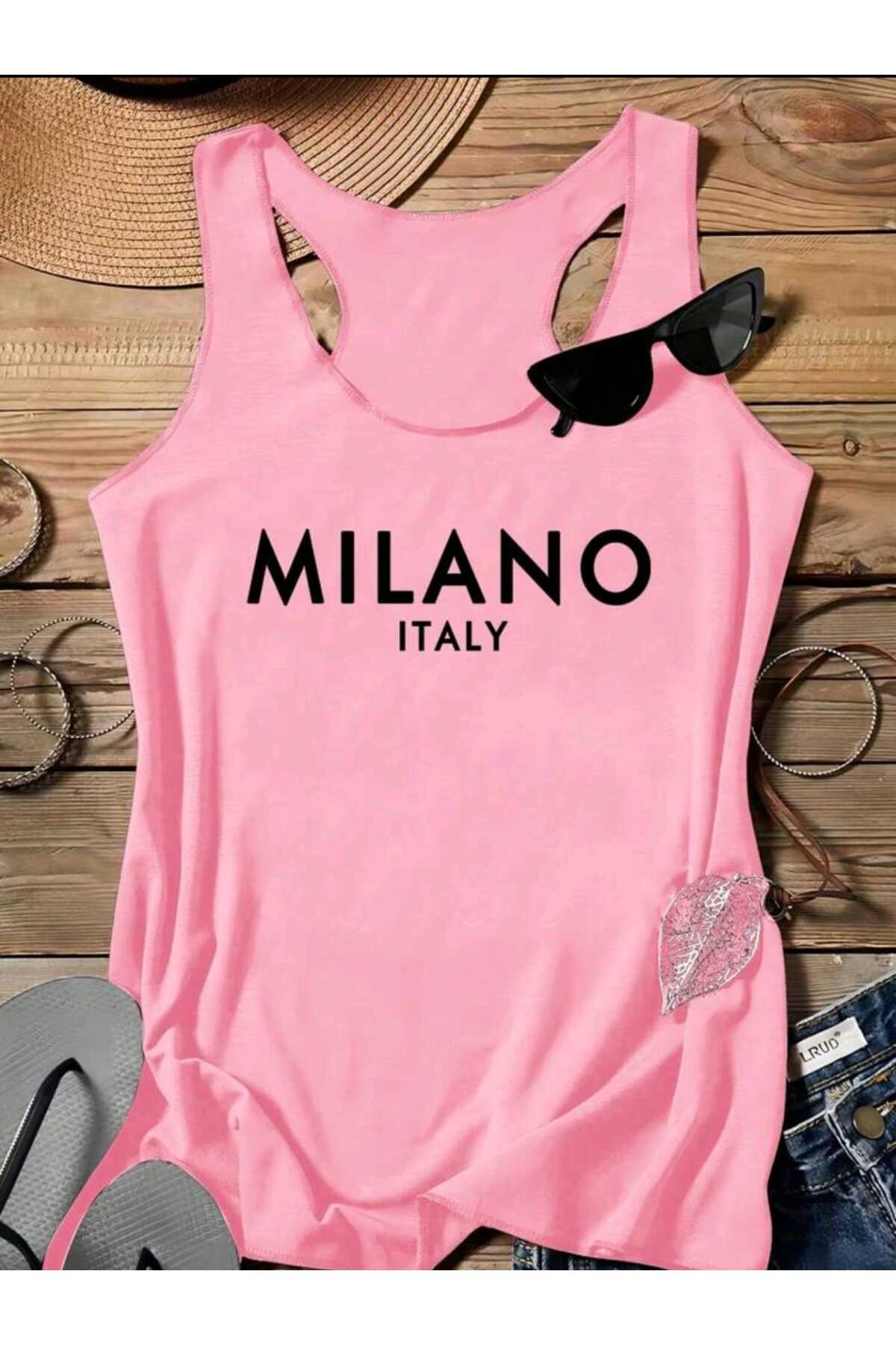 MİLANO ITALY Yüzücü Kadın Atlet Tshirt