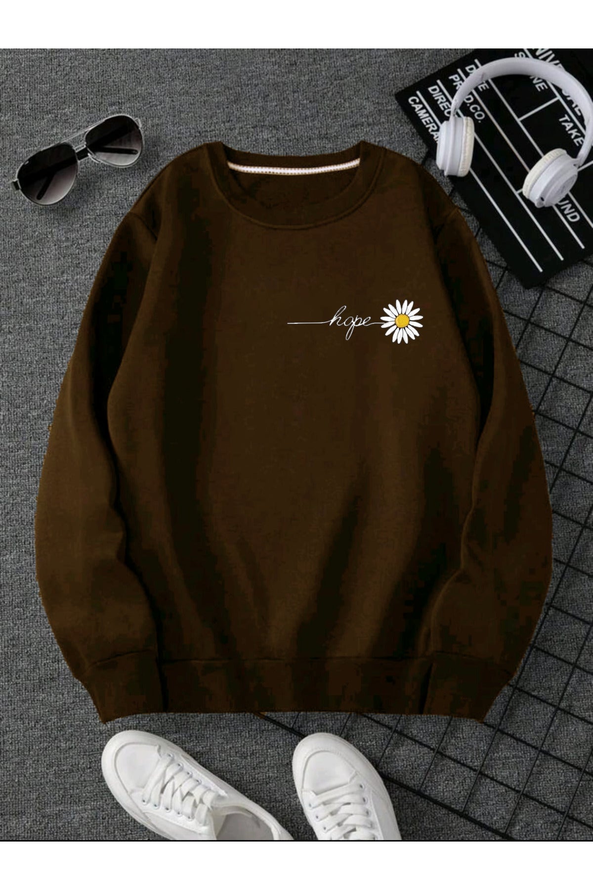HOPE Papatya Bisiklet Yaka Sweatshirt
