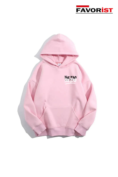 THE END Baskılı UNİSEX Kapşonlu Sweatshirt
