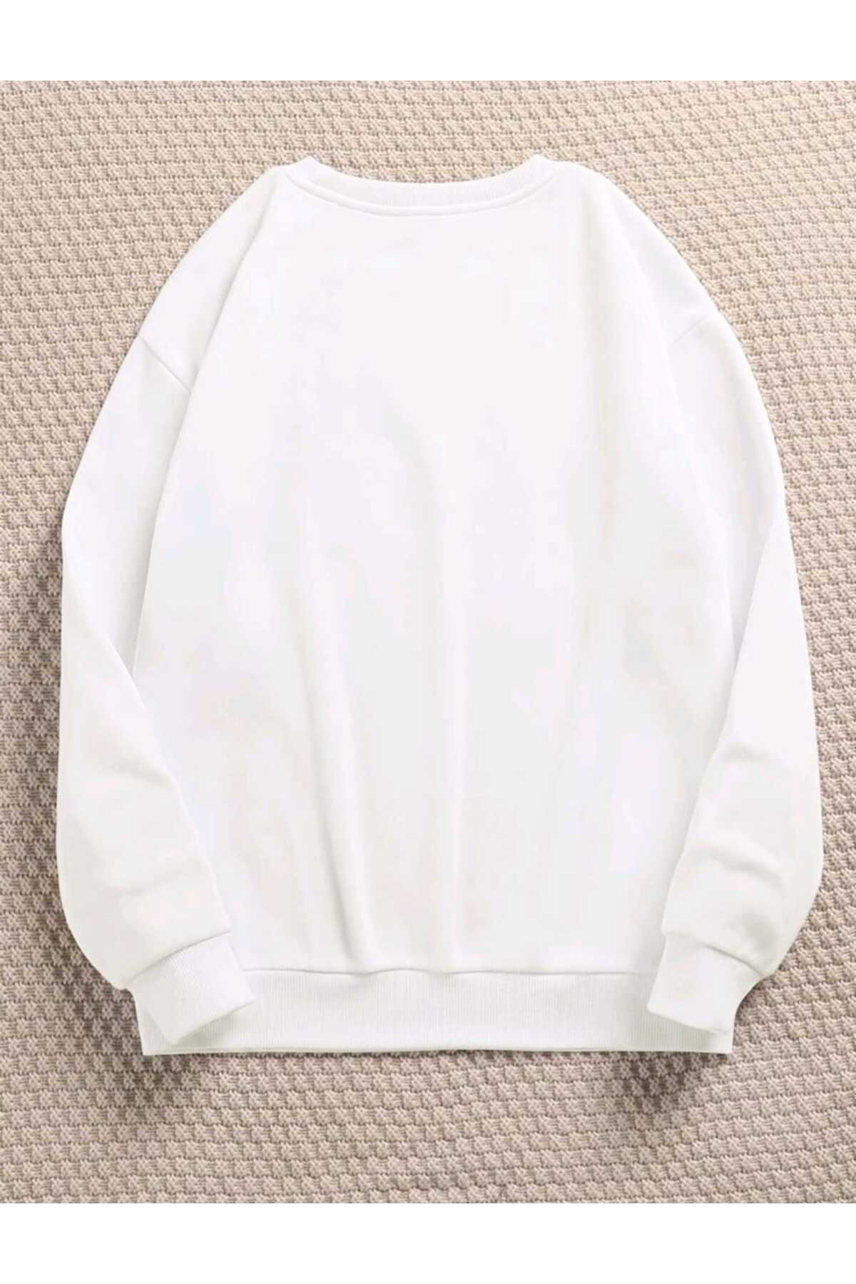 LONGA VİTA Baskılı Bisiklet Yaka Sweatshirt Serisi