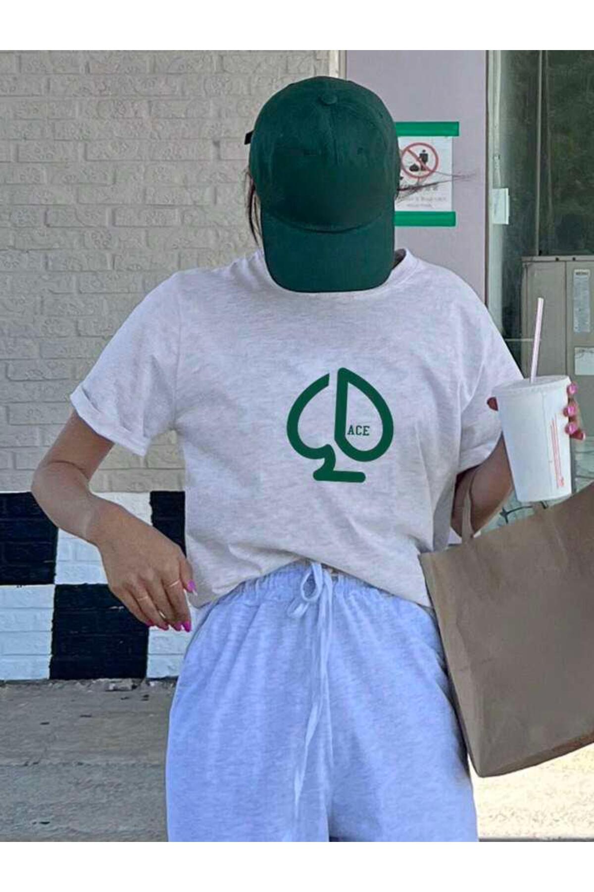 ACE Baskılı Oversize TSHİRT