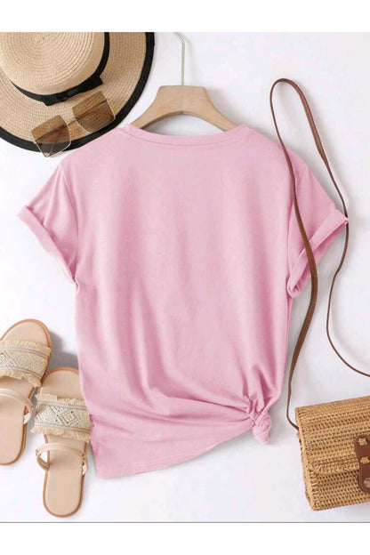 BLOOM SHINE Baskılı UNISEX YAZLIK Pamuklu Kısa Kol Tshirt