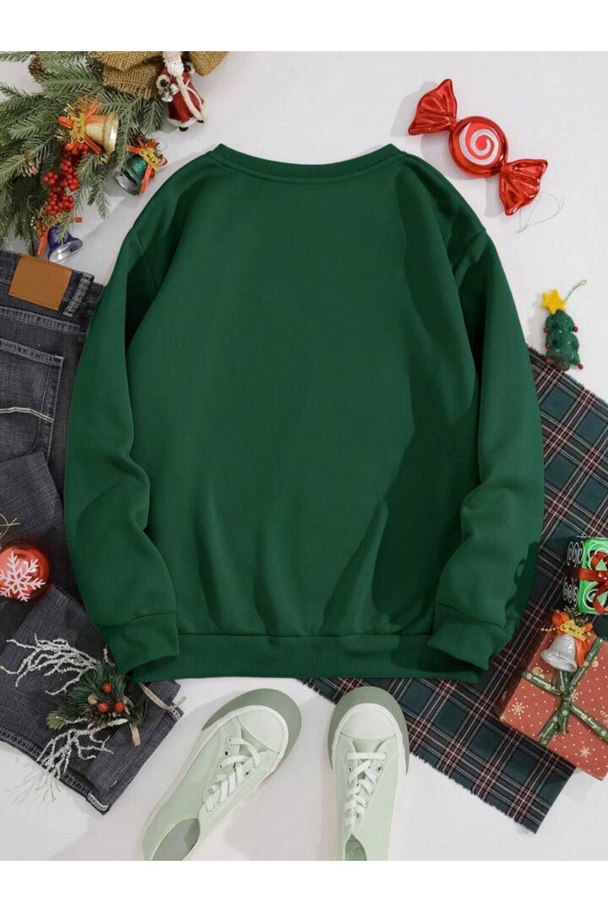 Yılbaşı Özel Seri Unisex Bisiklet Yaka Sweatshirt