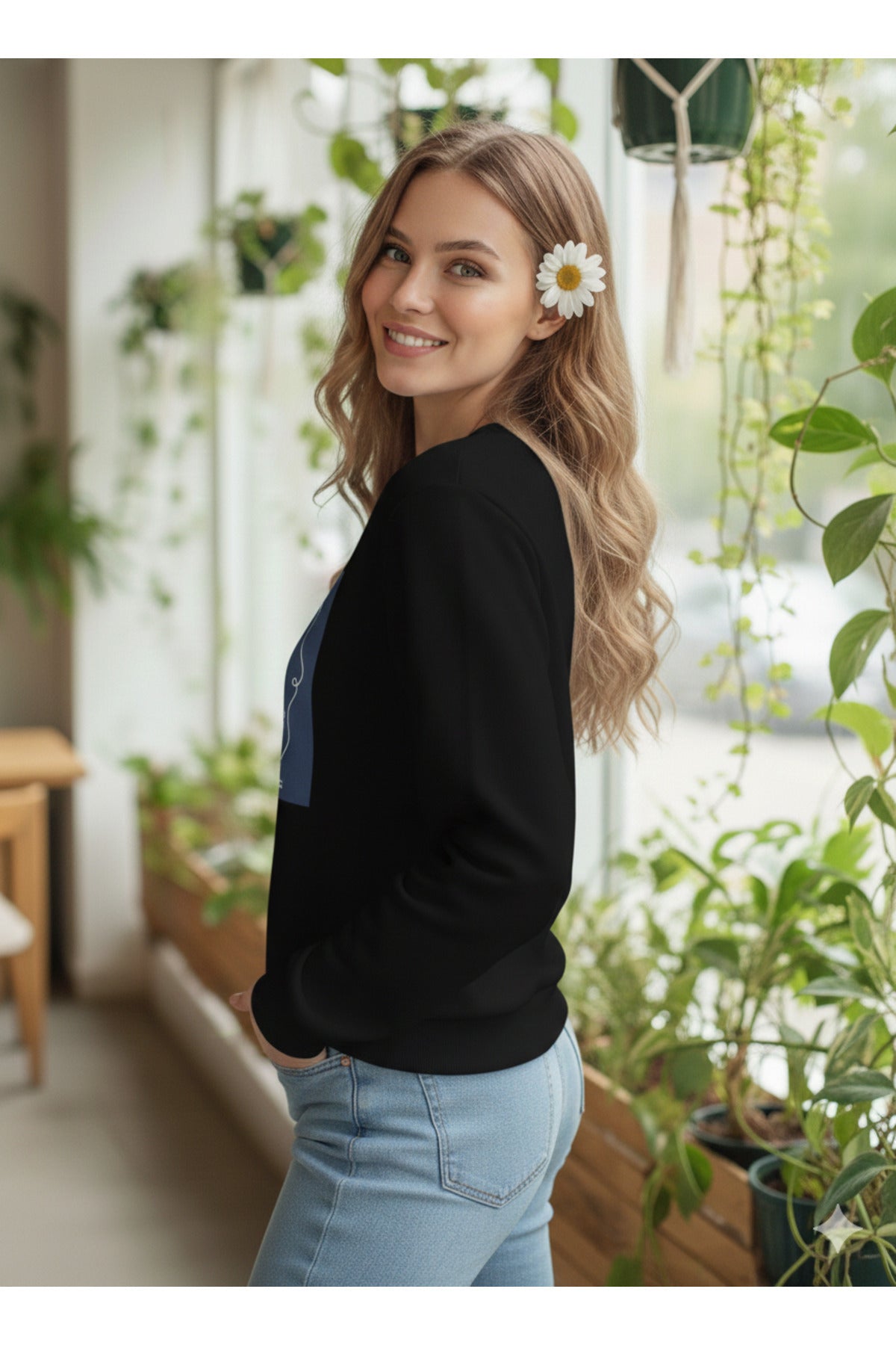 BEAUTY Baskılı Kadın Sweatshirt