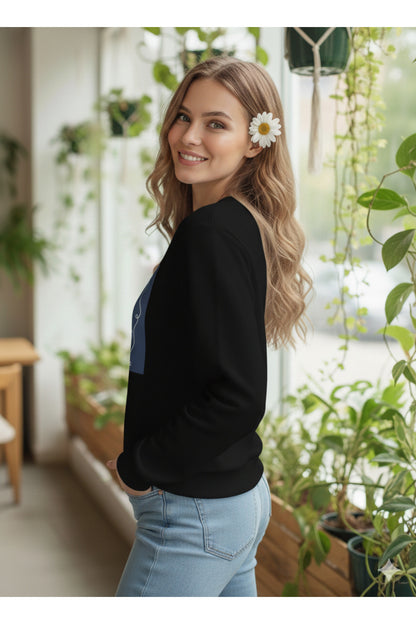 BEAUTY Baskılı Kadın Sweatshirt