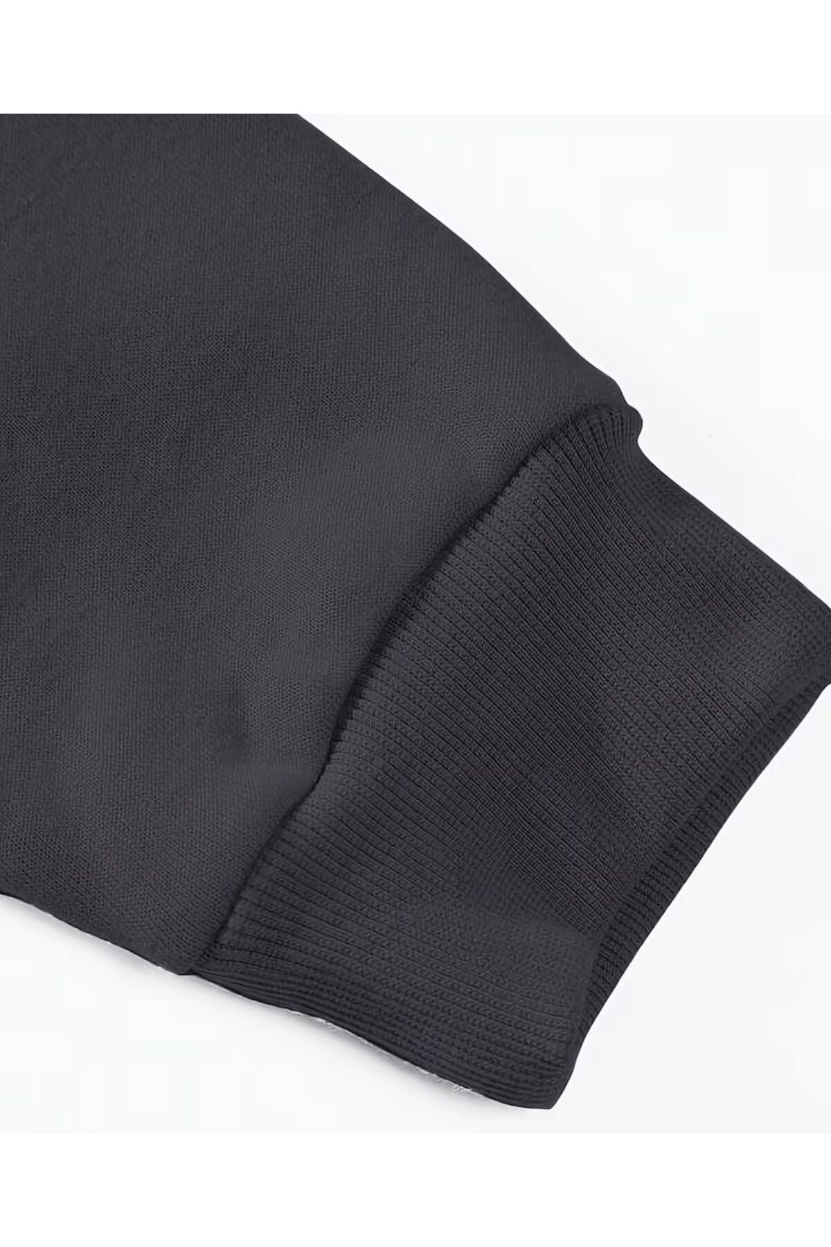 ERKEK KAPÜŞONLU DÜZ BASKISIZ SWEATSHİRT