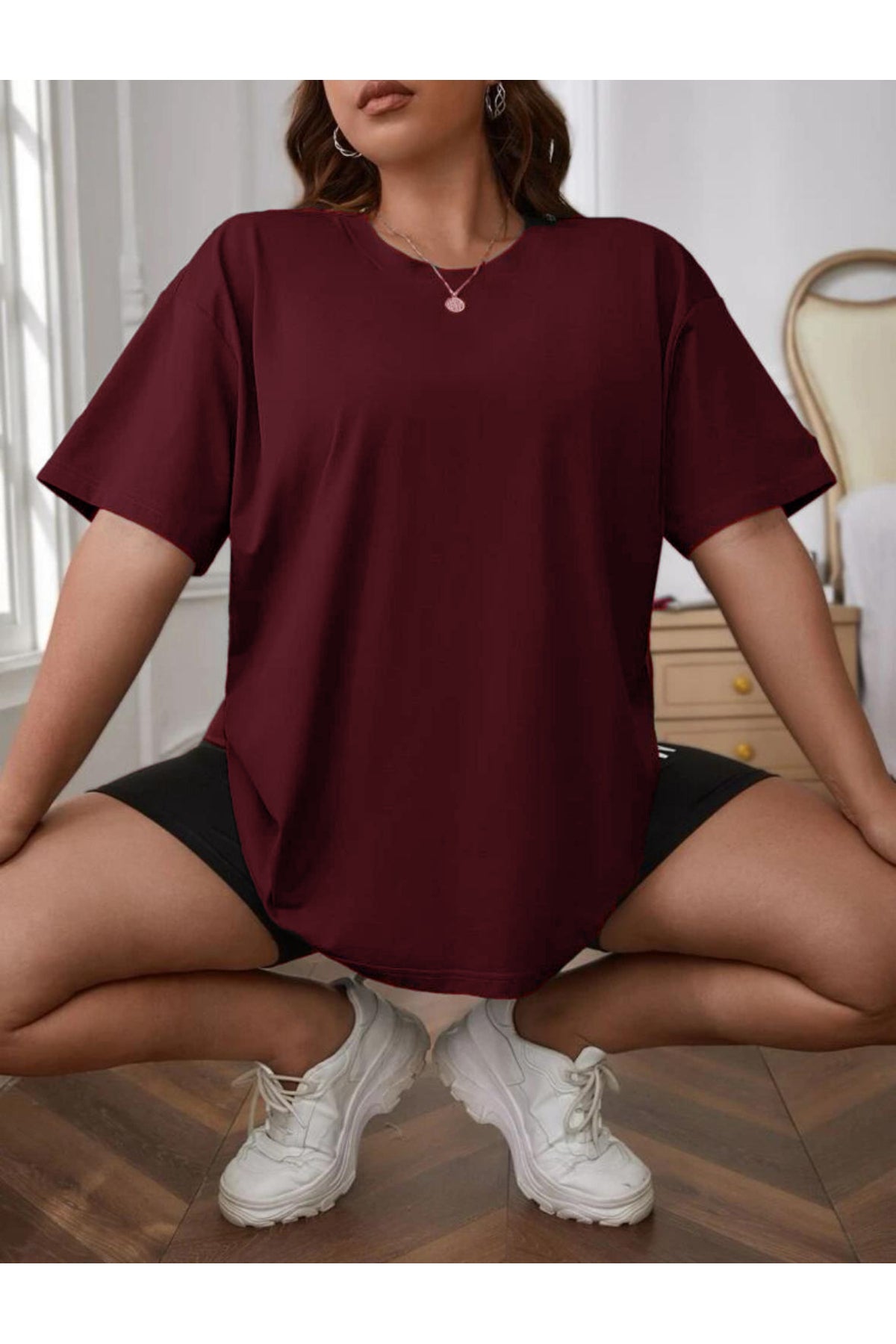 Büyük Beden Geniş Kalıp  Tshirt Serisi ( OVERSİZE-CURVE )Unisex