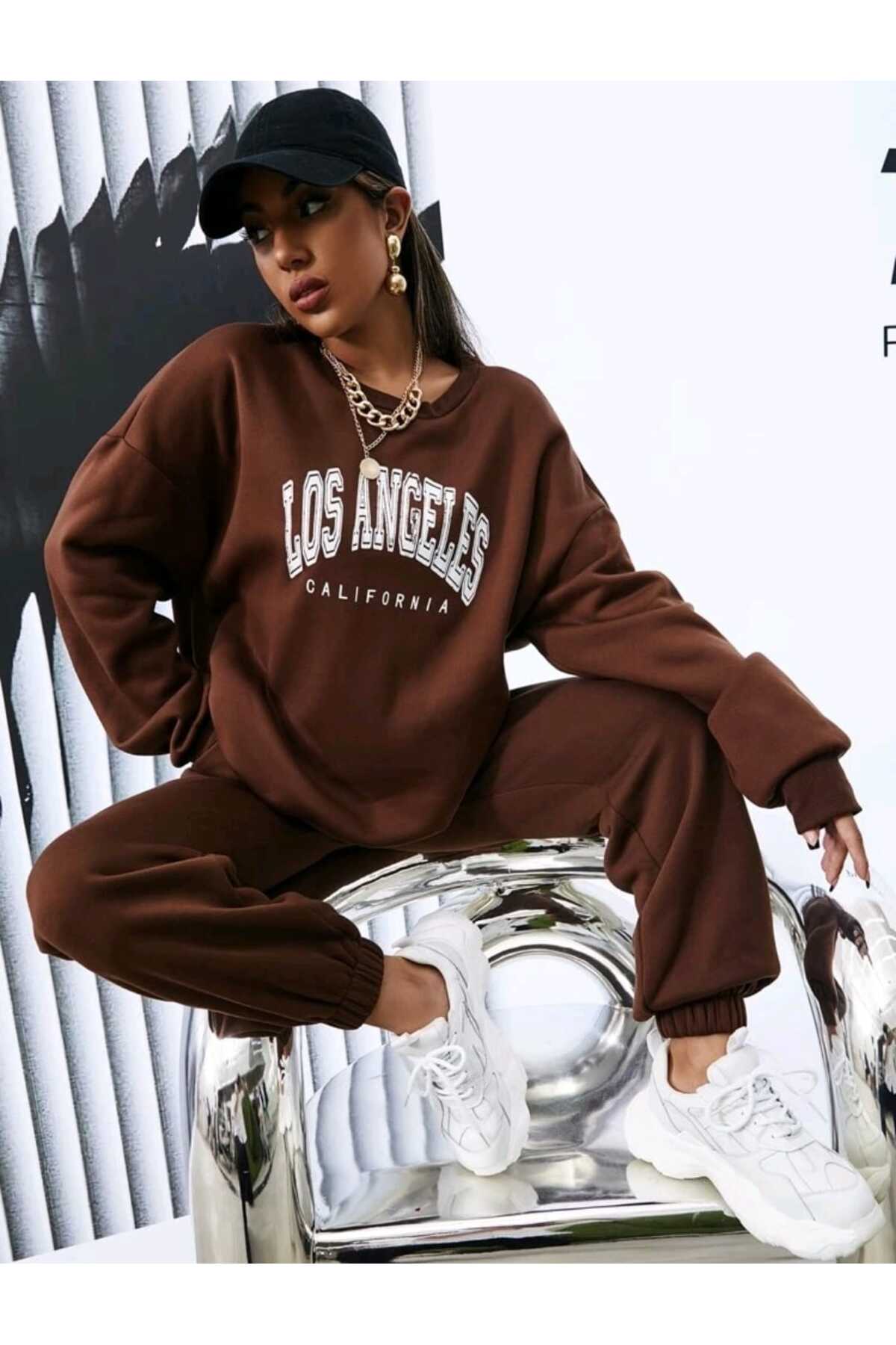 LOS ANGELES 3 İPLİK EŞOFMAN TAKIMI ( SOFT )