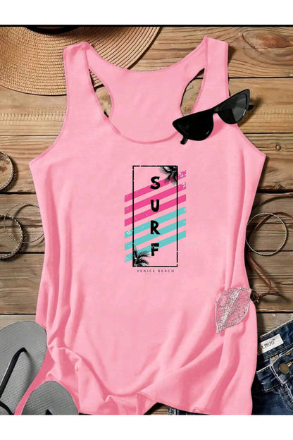SURF Yüzücü Kadın Atlet Tshirt