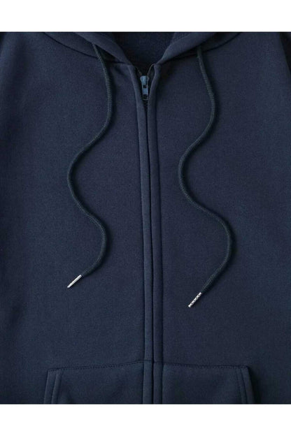 Fermuarlı Kalın Kışlık Şardonlu Unisex Sweatshirt