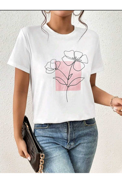 FLORAL Koleksiyonu Kadın Tshirt