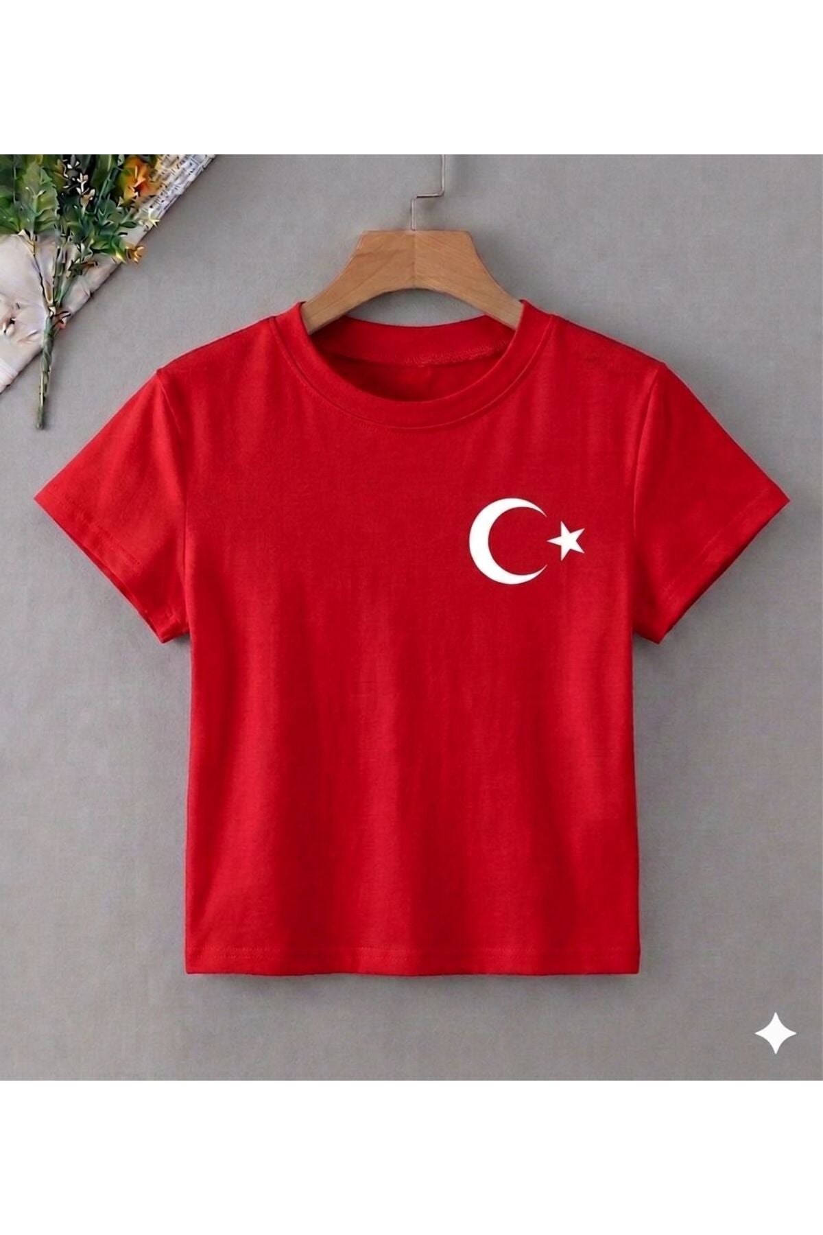 Türk Bayrağı ve ATATÜRK Baskılı Özel Çocuk Tshirt