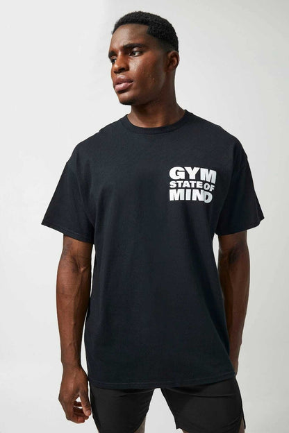 Gym State Of Mınd Unisex Bisiklet Yaka Spor Tshirt
