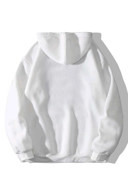 American 1983 Baskılı Oversize Kapşonlu Spor Sweatshirt
