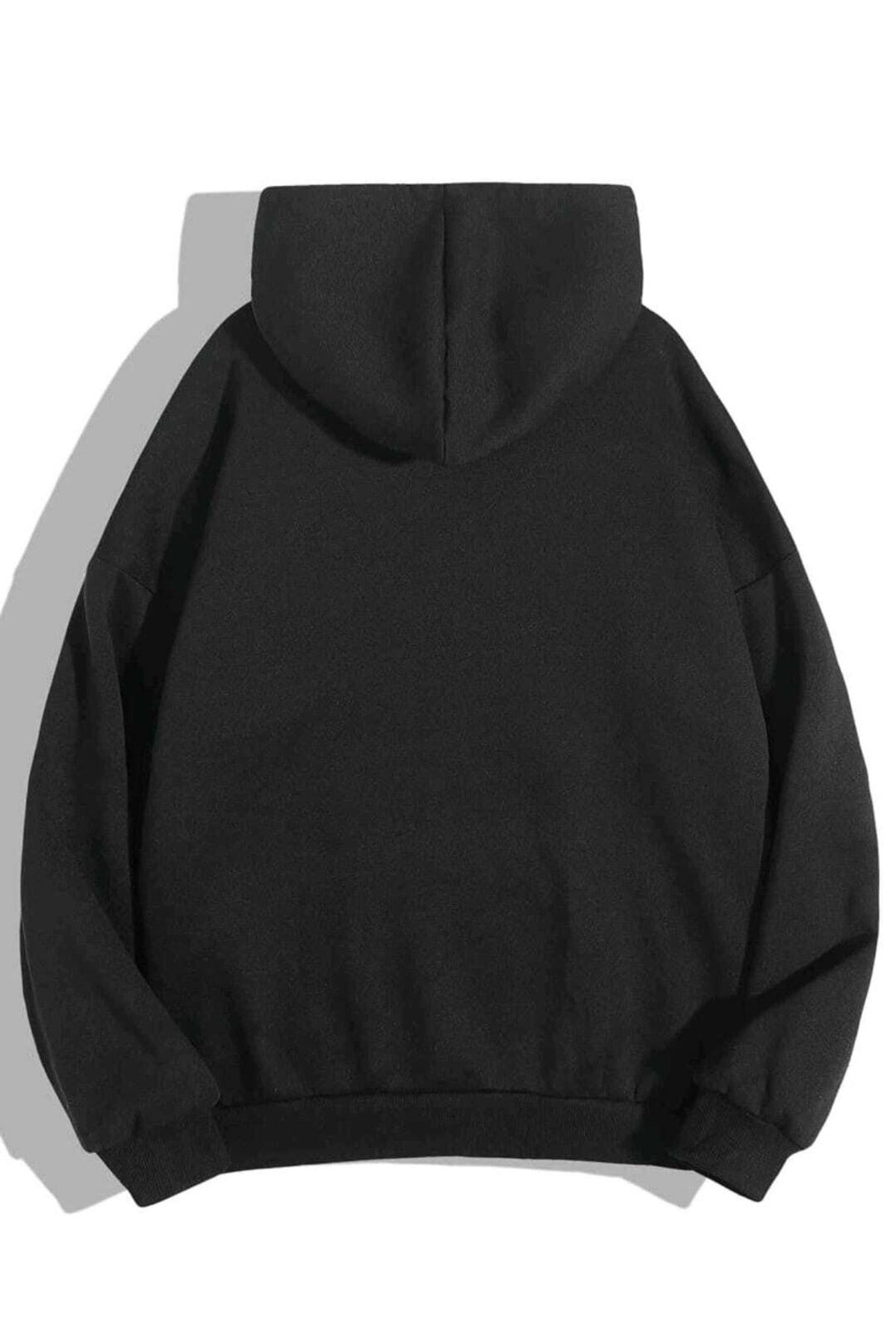 Nope Baskılı Oversize Kapşonlu Hoodie Unisex