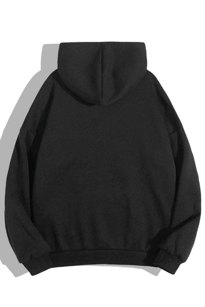 Nope Baskılı Oversize Kapşonlu Hoodie Unisex