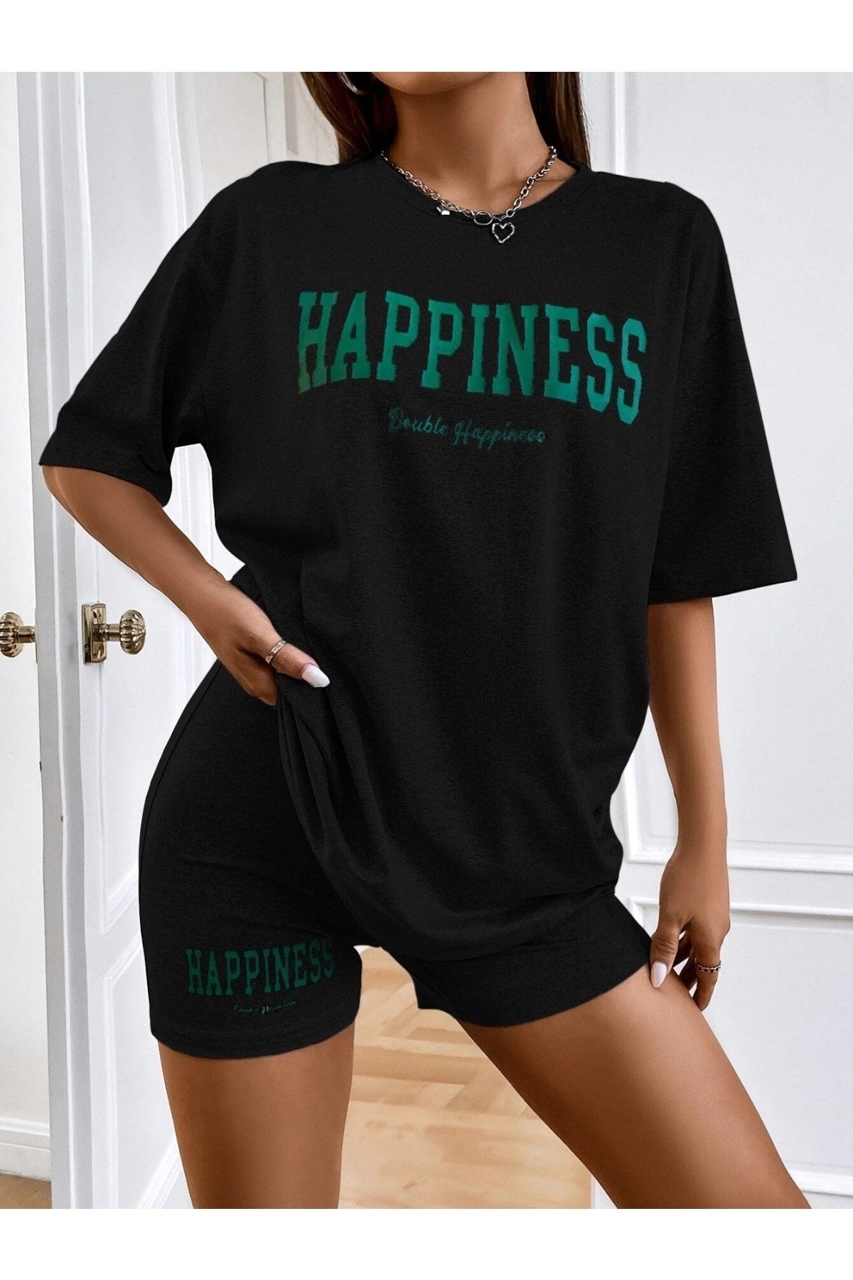 HAPPINESS BASKILI SPOR TSHİRT